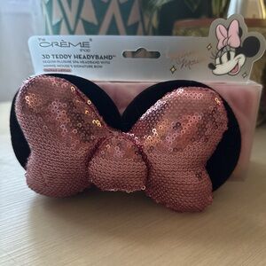 Minnie Mouse Pink Sequin Teddy Headband